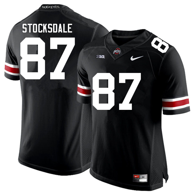 Men #87 Reis Stocksdale Ohio State Buckeyes College Football Jerseys Sale-Black
